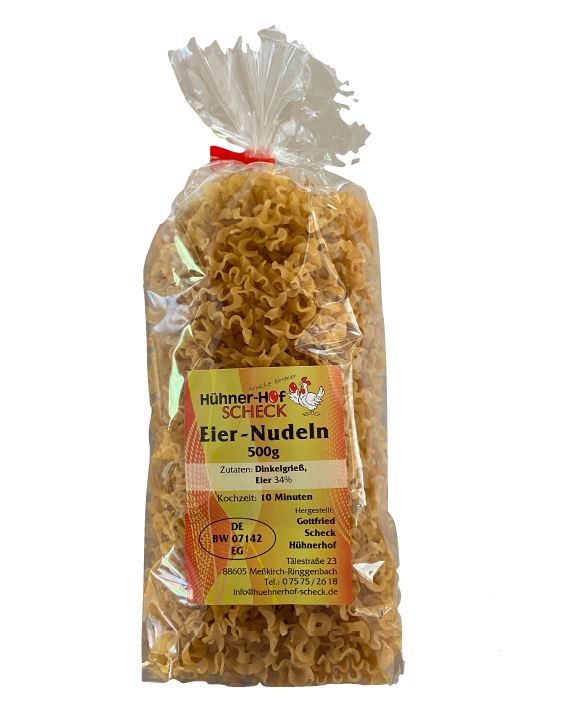 Dinkel-Wellenspätzle Scheck Nudeln